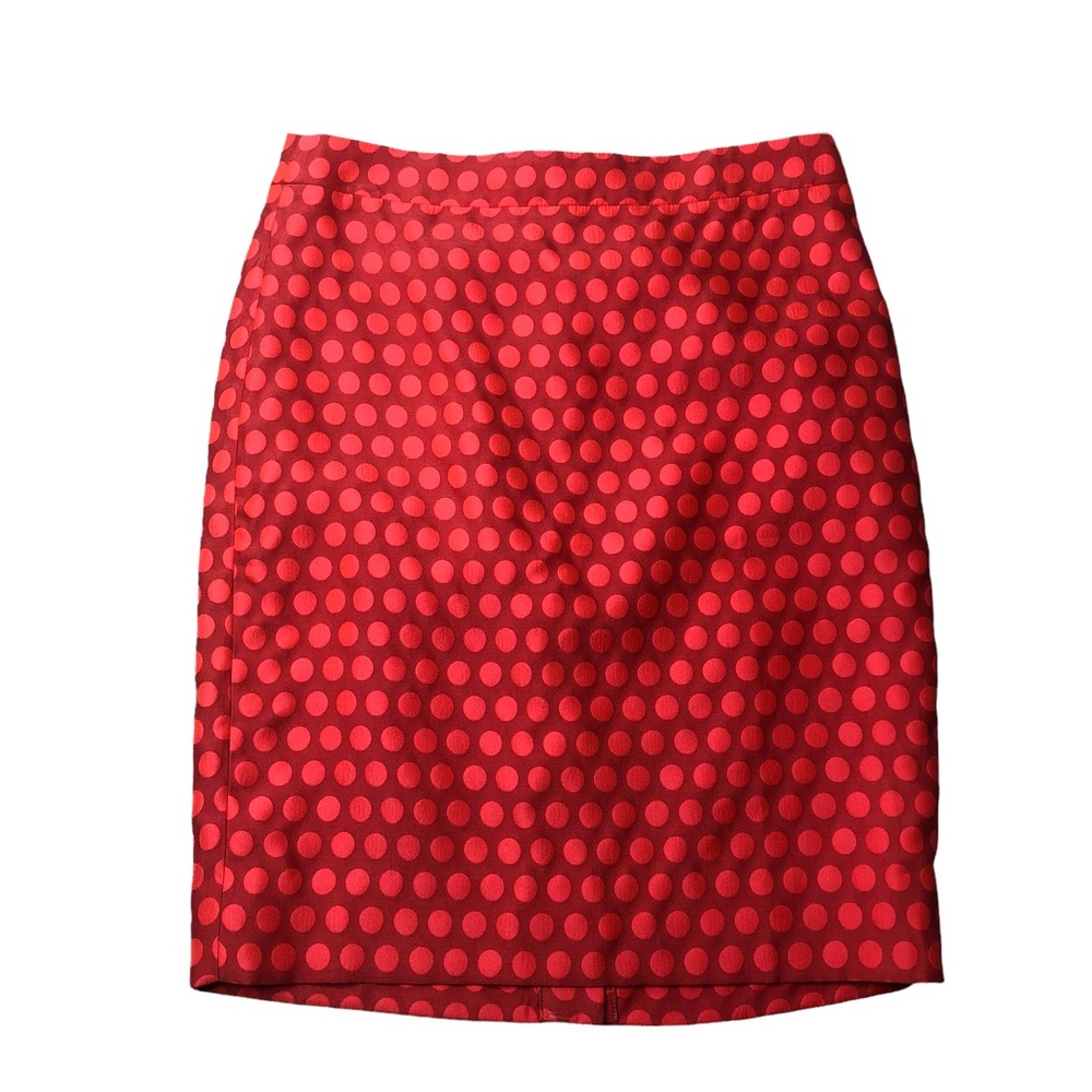 NWT J. Crew Factory Orange Polka Dot The Pencil Skirt